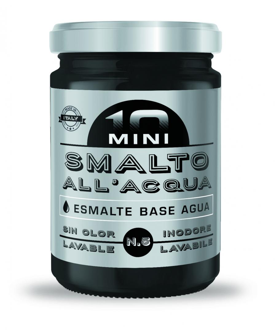 10MINI SMALTO NERO SATINATO